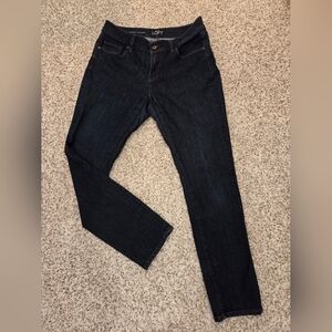 LOFT 8 Petite Curvy Women's Dark Indigo Skinny Jeans